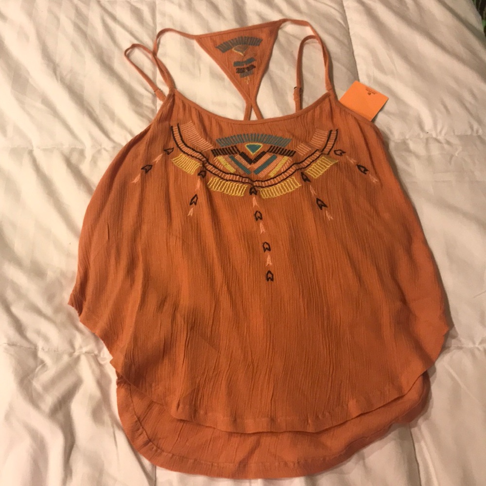 Rip curl embroidered tank top